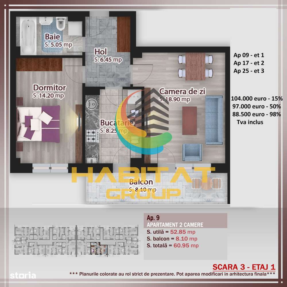 Pallady 2 camere, spațiu si confort în noul tău cămin! - Imagine principală: 4/8