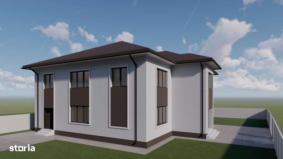 Casă individuală P+1 • Imobil 2025 • Teren 900 mp • Toate utilitățile - Imagine principală: 5/10