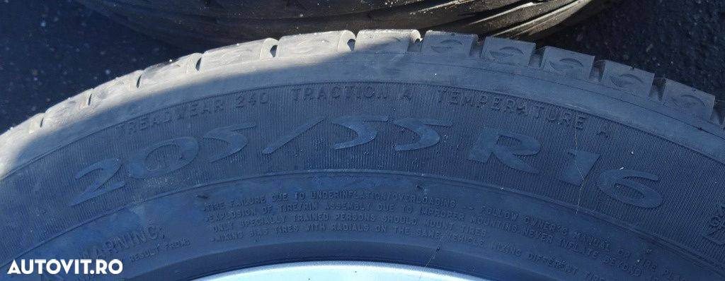 Jante aliaj Peugeot R16 cu cauciuc 205/55 R16 - 5