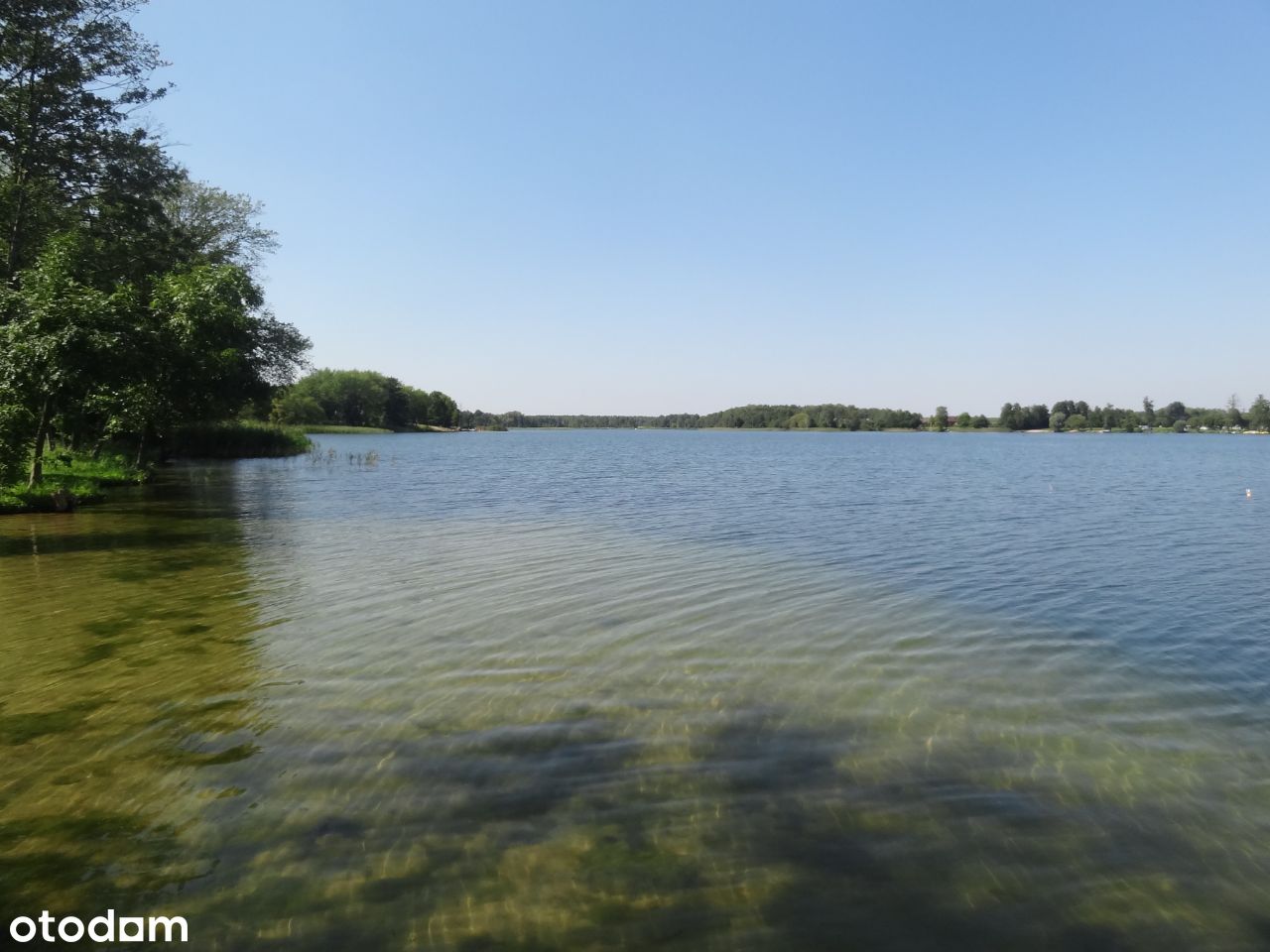 Działka budowlana z linią brzegową j. Białe F. VAT