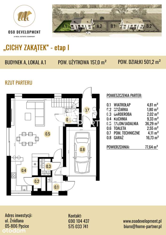 5 pokoi działka 500m2, air cond., gm. Michałowice-4