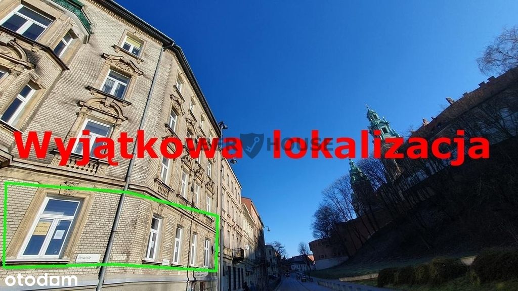 Ul. Powiśle 12 z widokiem na Wawel