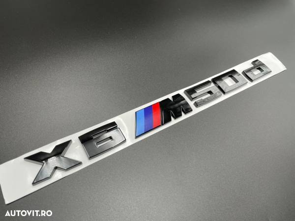 Set Embleme BMW X6 M50d Negru - 4