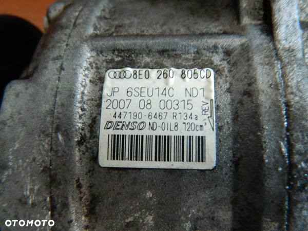 Audi A4 B7 3.0 TDI Kompresor Sprężarka Klimatyzacji  8E0260805CD - 3