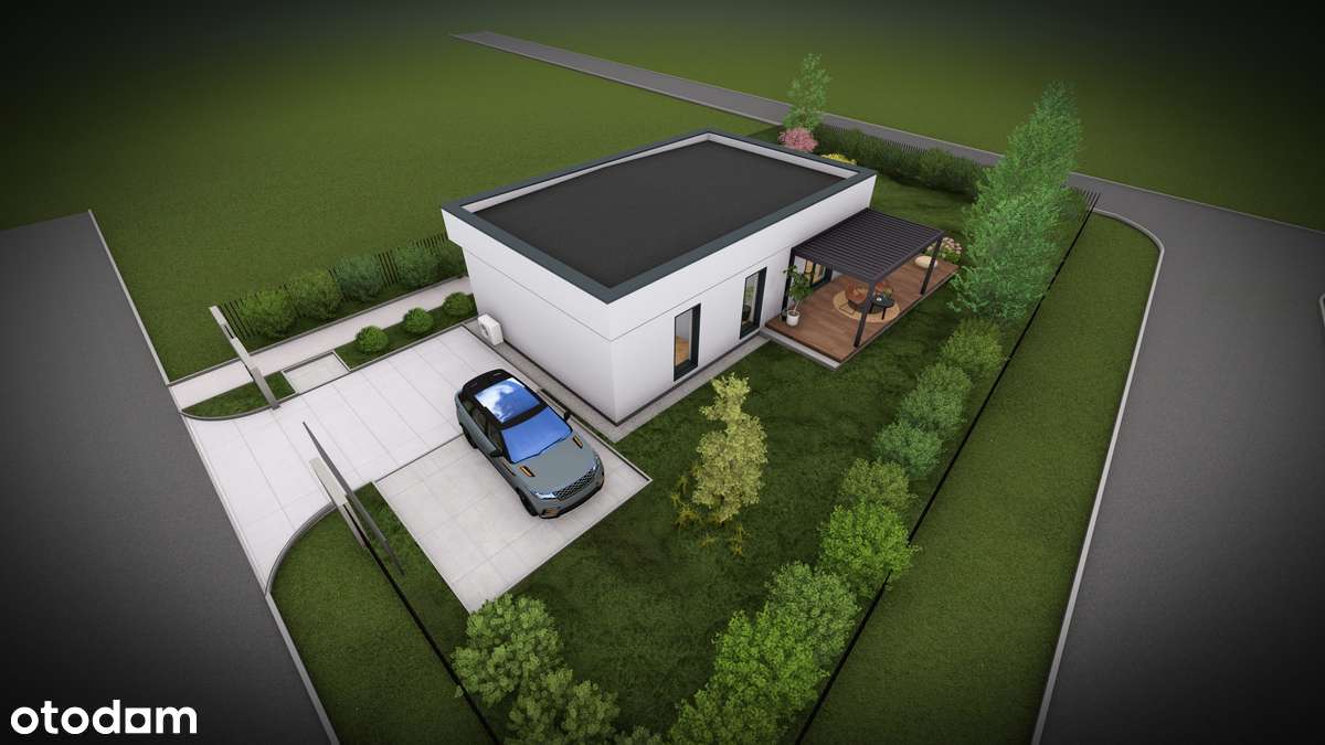 Parterowy dom 77m2 | 3 pokoje | Spiżarnia | Pompa ciepła | Rekuperacja - Pełny obrazek: 4/9