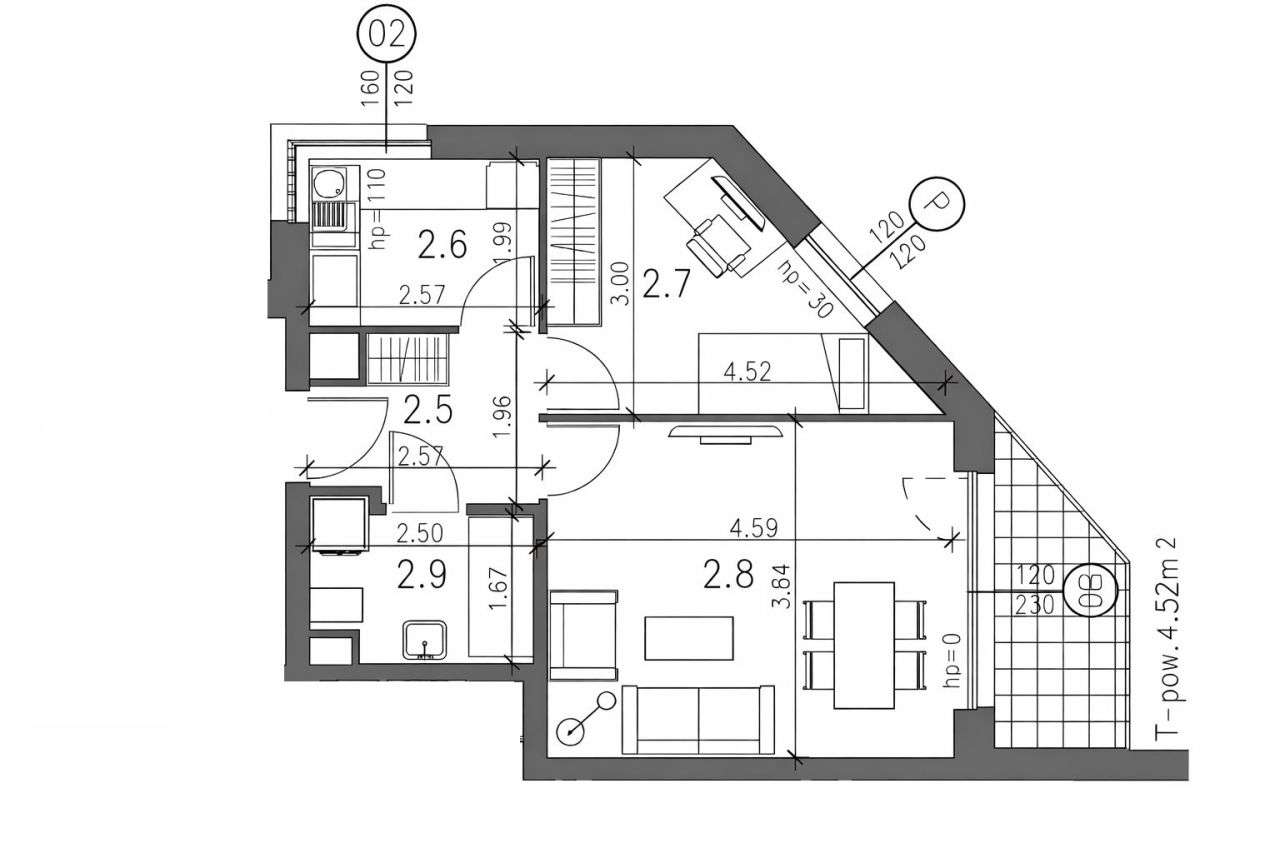 Czerwiec'26! 41m² 2pok+jasna kuchnia Balkon 5m² 0% - Ansicht 2