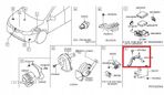 NISSAN LEAF II 17-> wspornik uchwyt mocowanie radaru odległości NOWY ORG - 5