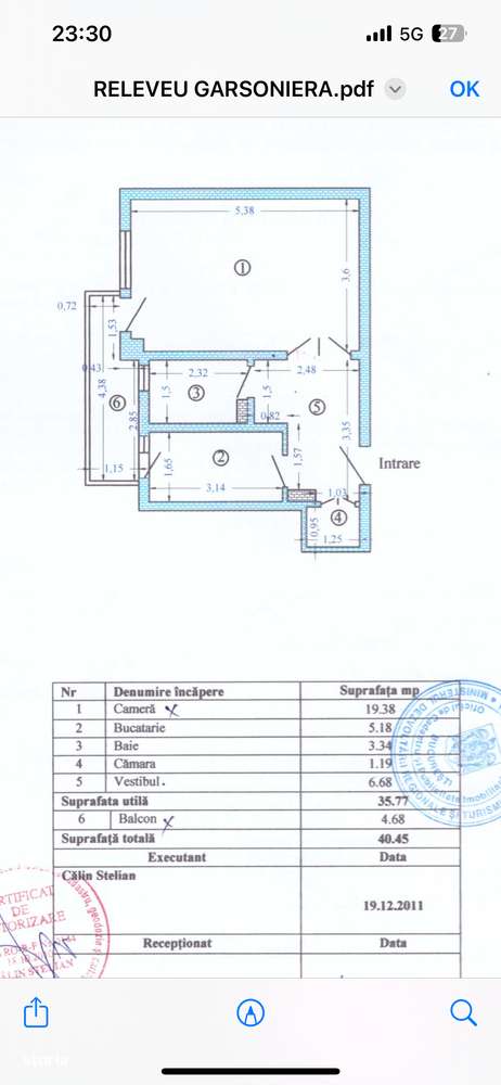 Garsoniera in Baneasa, soseaua Bucuresti -Ploiesti , nr 14-22