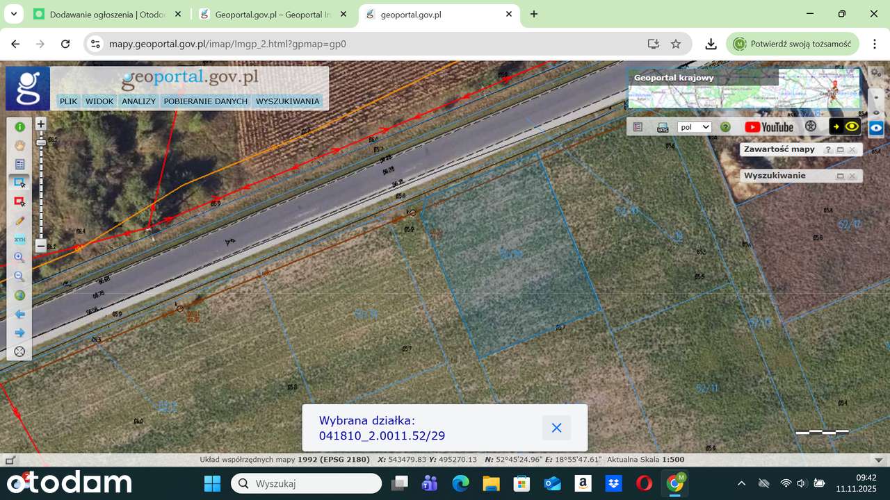 Działka budowlana - świetna lokalizacja !-0