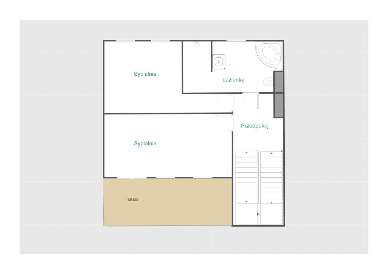 Wykończony apartament - garaż - taras - 2 balkony - strych-19