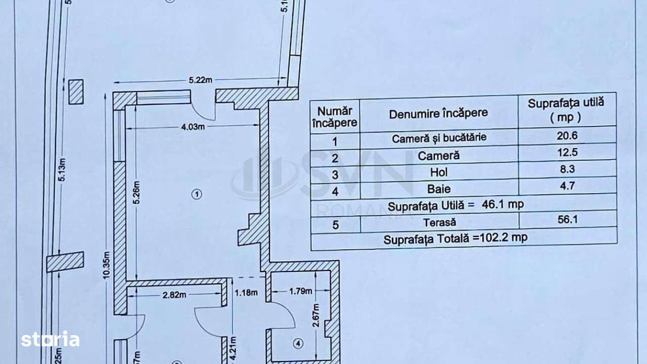 Veris Residence I 2 Camere I Terasa 56mp - Imagine principală: 4/5