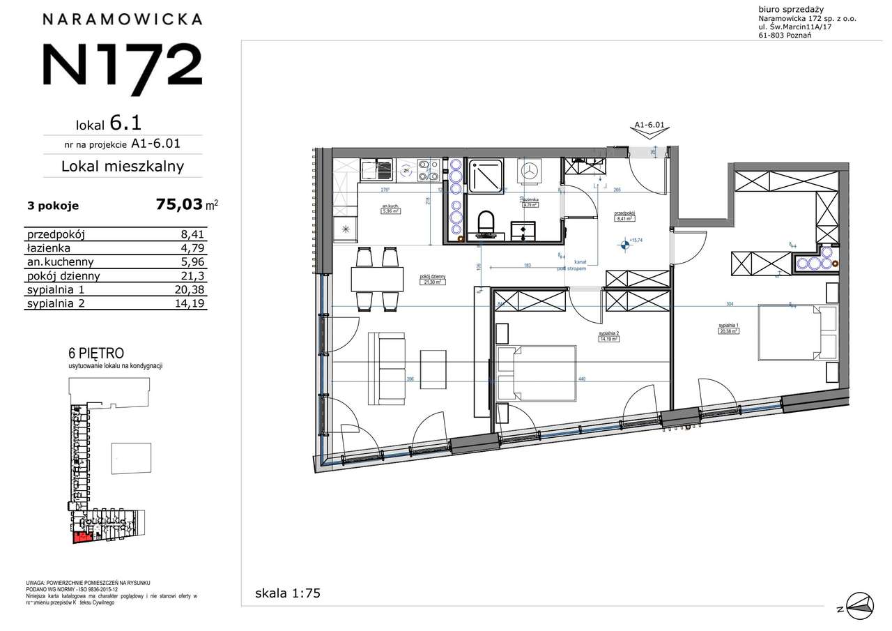 3-pokojowe mieszkanie 75m2 Bez Prowizji - Pełny obrazek: 2/9