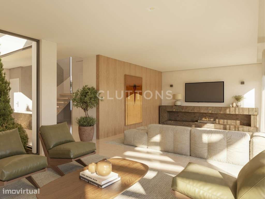 Moradia T4+1 contemporânea com piscina e jardim em Birre, Cascais-11