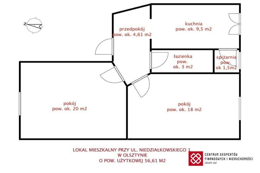 2-pokojowe mieszkanie Olsztyn-19