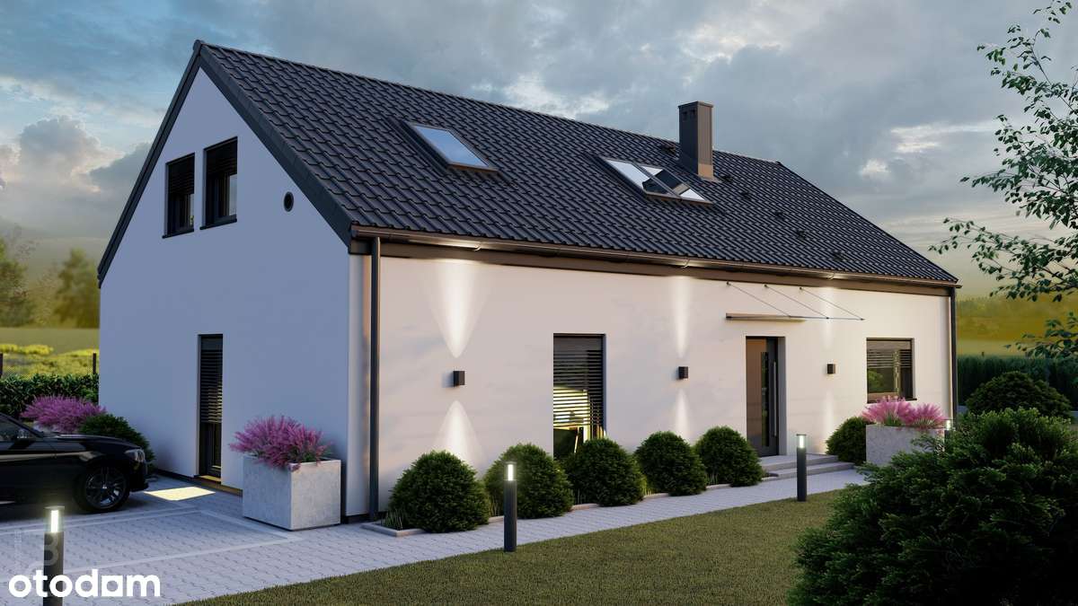 Dom 125,89 m2 na sprzedaż, z poddaszem użytkowym - Pełny obrazek: 1/9