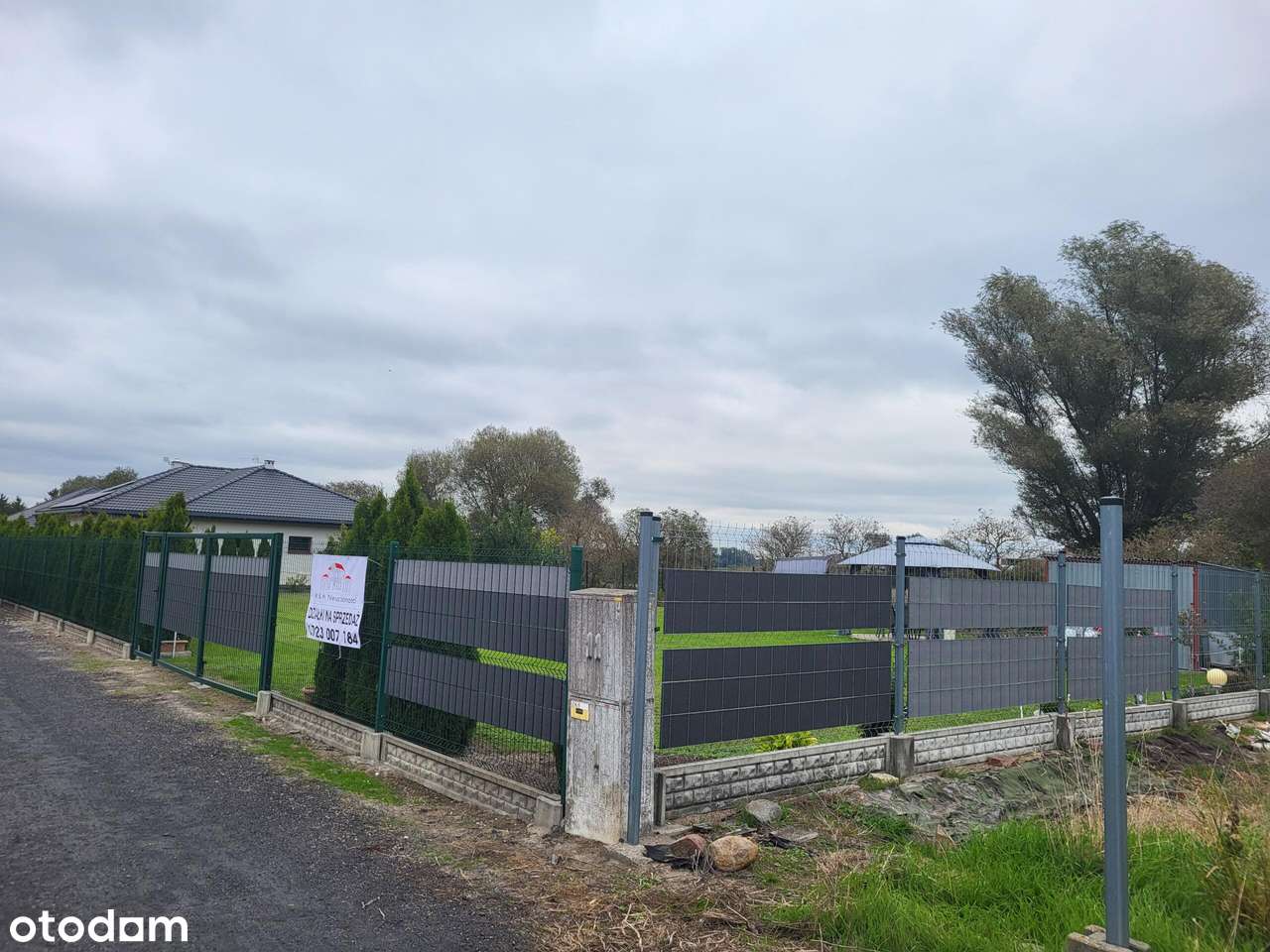 Węgrowo działka ogrodzona wydane warunki zabudowy  na sprzedaż-4