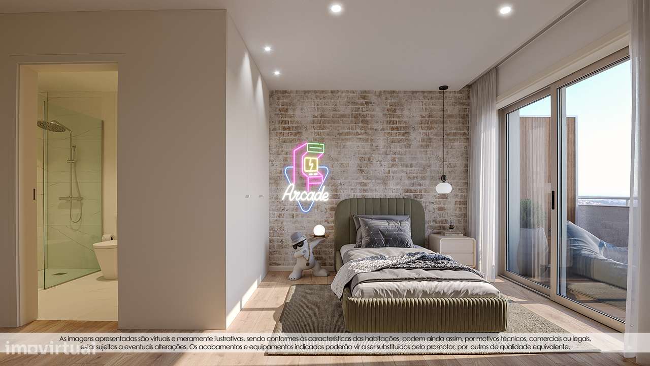 Apartamento T1 novo c/luar garagem no Porto (Antas) - Grande imagem: 3/28