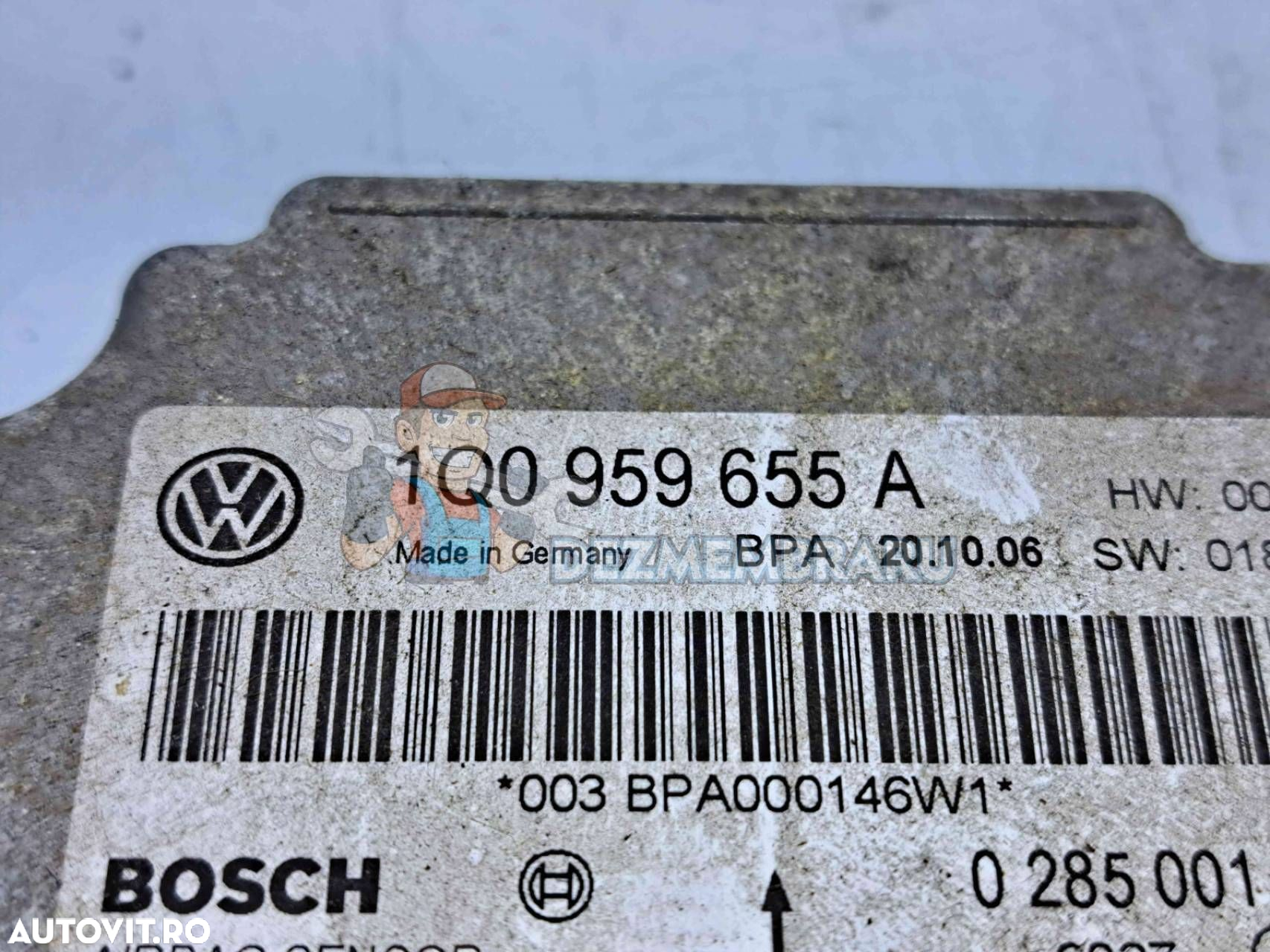 Calculator airbag Volkswagen Eos (1F7, 1F8) [Fabr 2006-2015] 1Q0959655A - 2