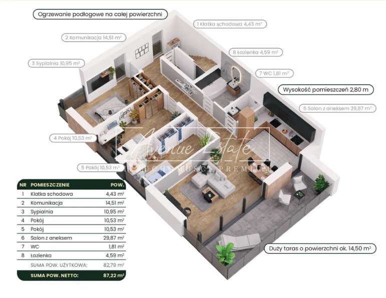 Dwupoziomowy apartament z opcją wydzielenia drugie-2