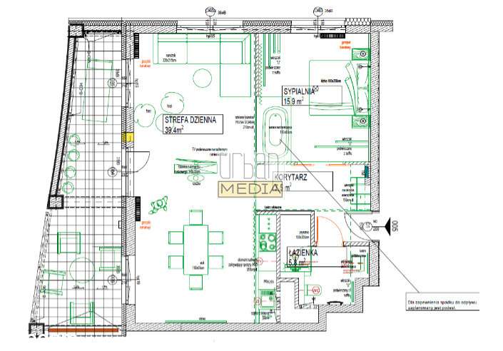 Apartament z tarasem przy Metro Płocka-12