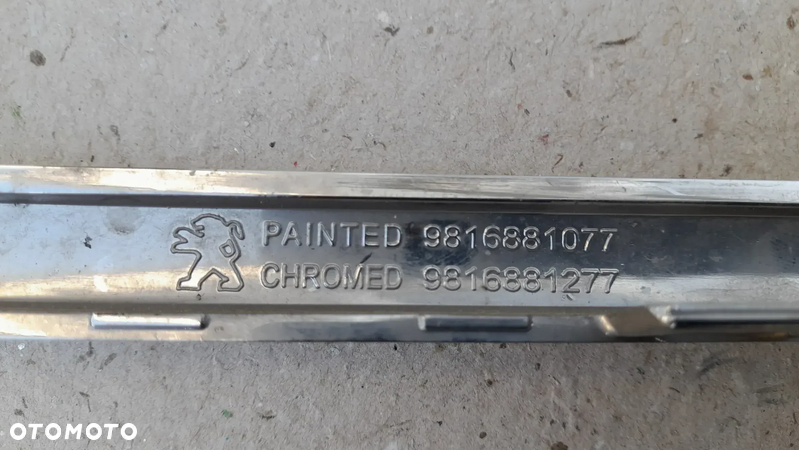 CHROM RAMKA ATRAPY GRILLA PEUGEOT RIFTER 9816881277 - 7