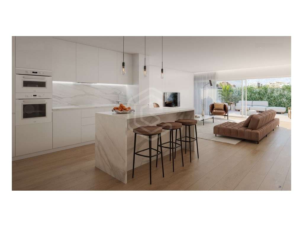 T2 no Coração de Matosinhos com pátio de 28m2 e 1 Lugares de Garagem - Grande imagem: 5/25