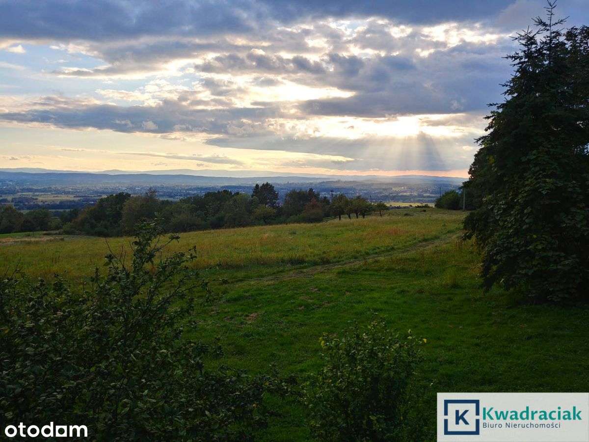 Działka pod budowę w Odrzykoniu – panorama, cisza! - Pełny obrazek: 1/10
