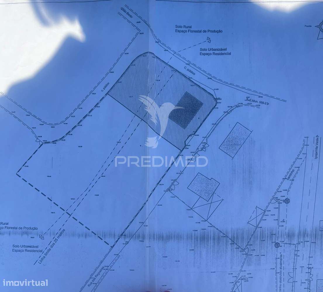 TERRENO DE GAVETO PARA CONSTRUÇÃO - TURIZ, VILA VERDE (1305m2) - Grande imagem: 5/14