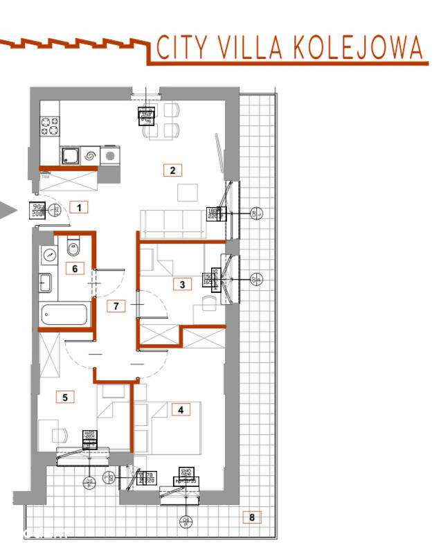 Ostatnie mieszkanie !  z przestronnym  tarasem  24mkw!-4