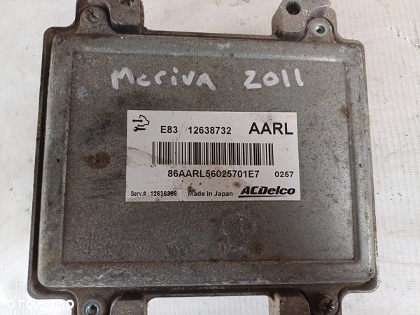 OPEL MERIVA Sterownik Silnika 12638732 AARL - 3