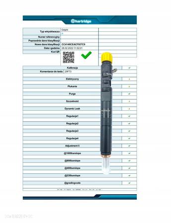 Wtryskiwacz DELPHI EJBR01801A RENAULT DACIA NISSAN - 1