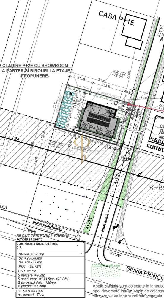 Teren cu autorizatie de constructie - 1.811 mp - Strada Principala-1