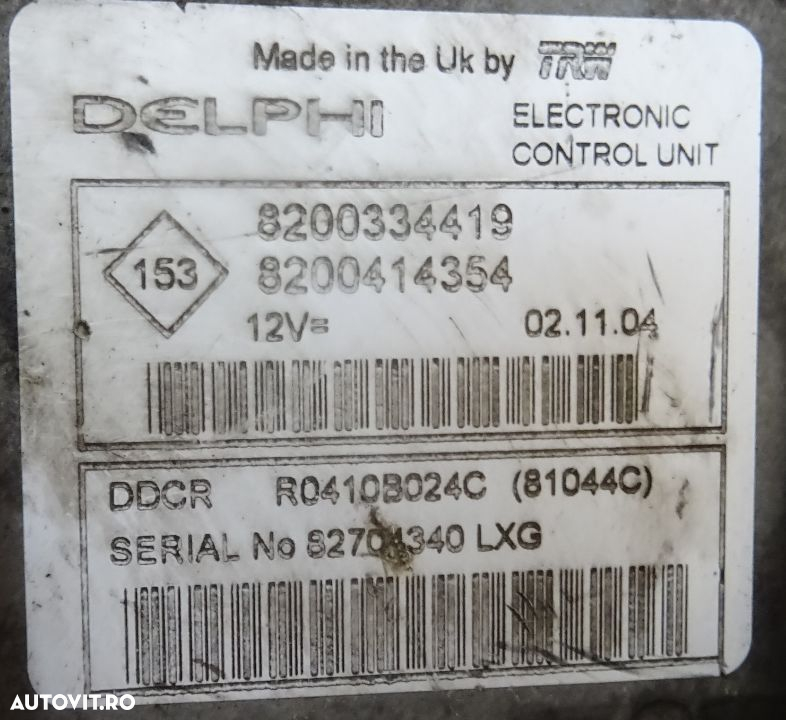 Calculator motor Renault Megane 2 1.5 DCI E3 - 2