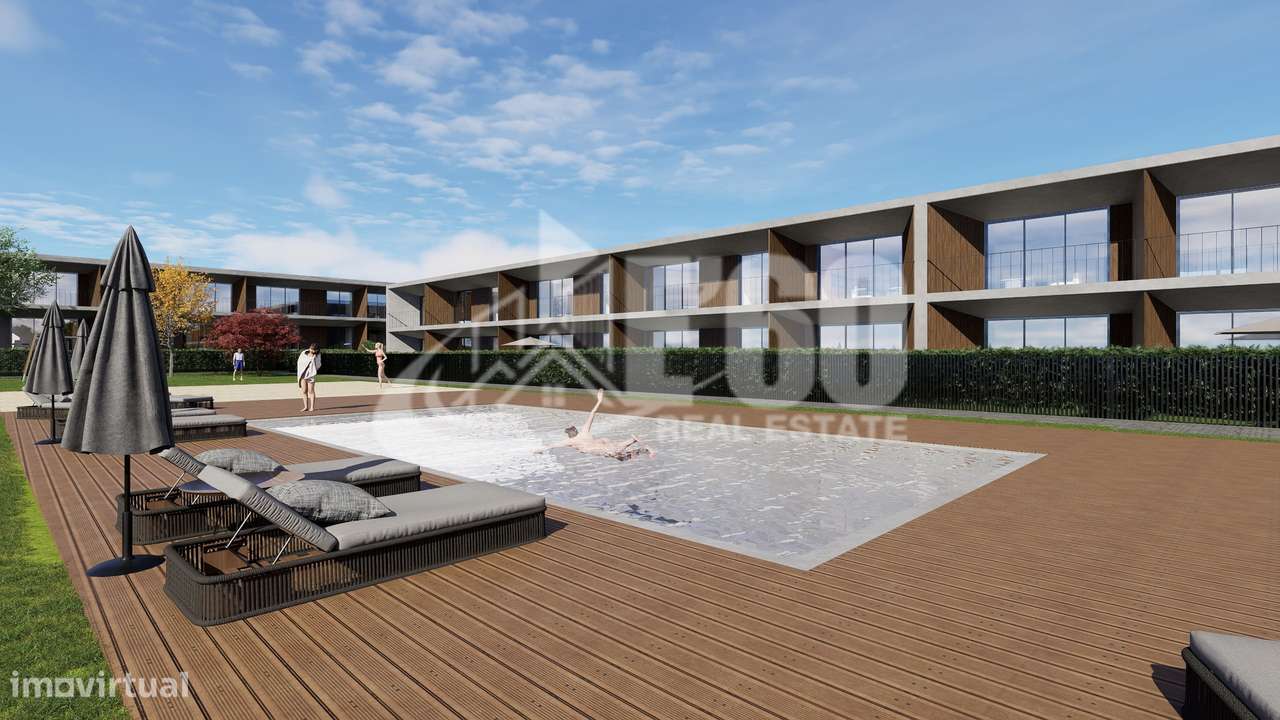 APARTAMENTO T2 C/ TERRAÇO EM CONDOMINIO FECHADO COM PISCINA-5