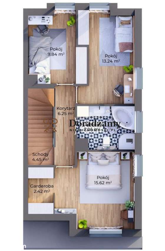 Nowoczesny Dom z Garażem w Bryle Budynku - Pełny obrazek: 3/12