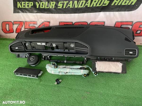 Mercedes Gle W167 Plansa bord Kit airbag volan pasager cortina centuri - 4