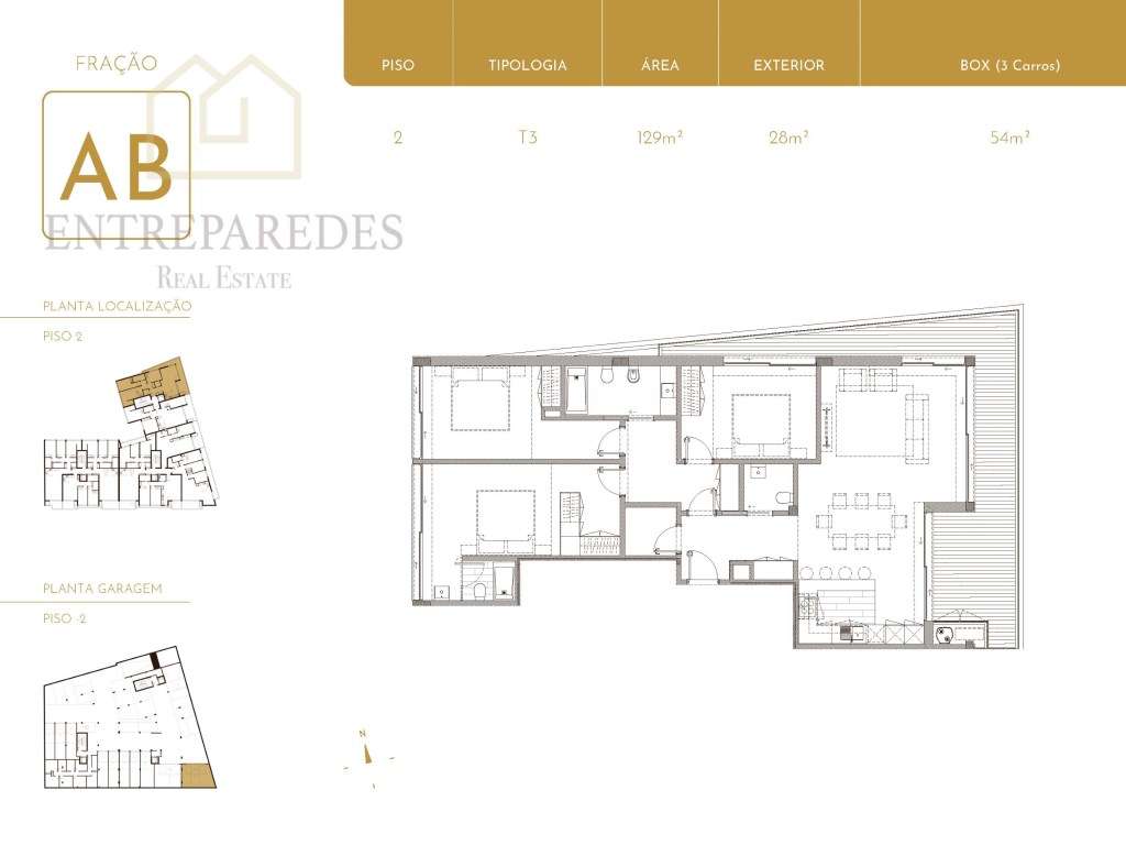 Apartamento T3 em São Felix da Marinha, perto do mar para comprar. ...-15