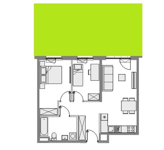 blisko WKD - 9min do Centrum,   Ogródek 40m2 od południa-1