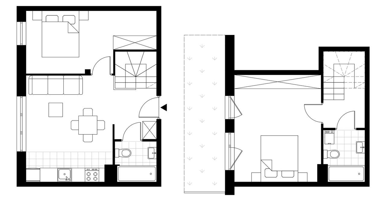 3-pokojowe mieszkanie 61m2 + ogródek - Pełny obrazek: 4/8
