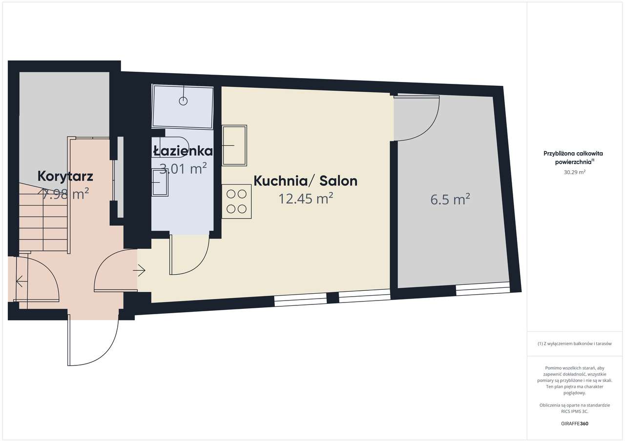 Mieszkanie kawalerka, parter, po remoncie.-8