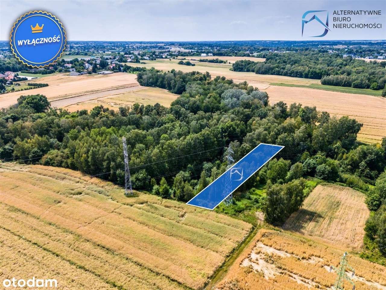 Działka rolno-leśna -15tys. Łagiewniki - Pełny obrazek: 3/12