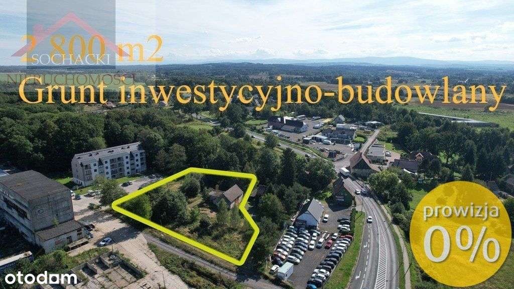 Działka inwestycyjno - budowlana 2800 m2