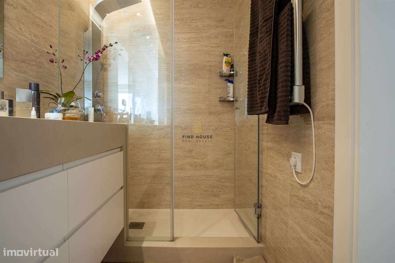 T2 com vista mar, garagem e arrecadação em Condomínio com piscina e ja-32