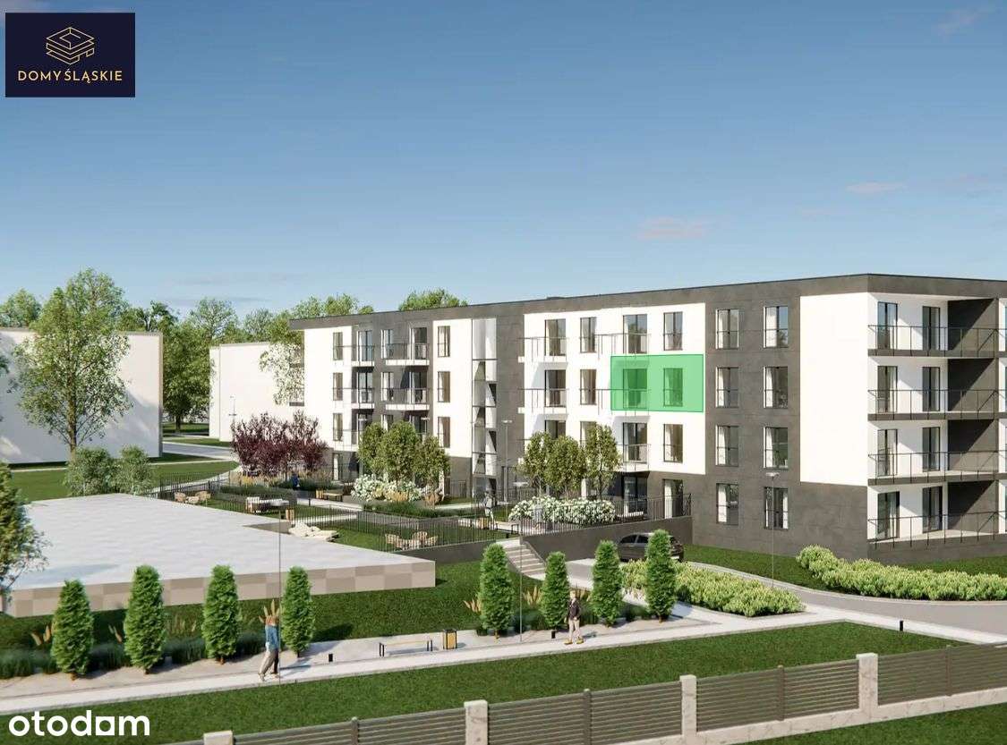 B38- 2 pokoje + balkon - Pełny obrazek: 2/8