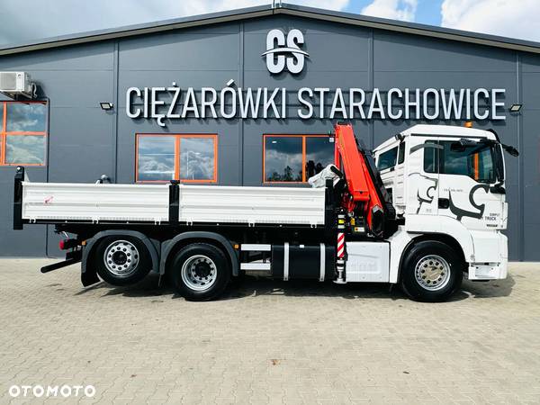 MAN MAN TGS TGX 26.320 E6 // wywrotka 3-S + HDS PALFINGER PK 14001-EH // 6x2 6x4 // klima // dzwig żuraw crane kran - 8