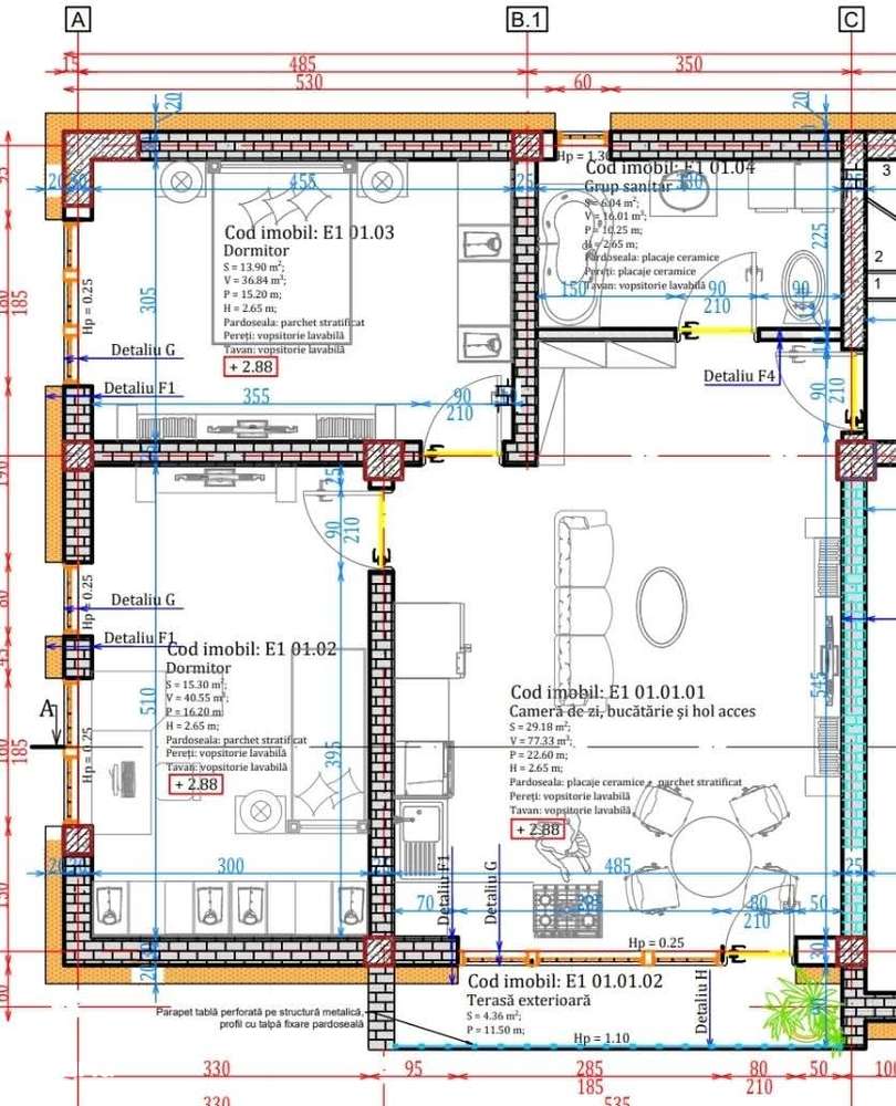 Apartament 2 camare zona Calea Moldovei-1