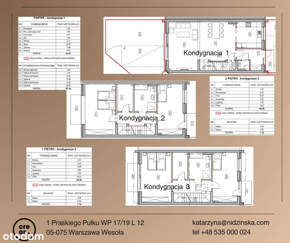 Segment | 5 pokoi | 2 Garderoby | 3 Łazienki | Ostatni lokal |-19