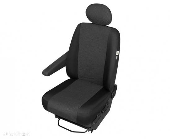 Husa scaun auto sofer Ares Trafic pentru Citroen Jumpy, Fiat Scudo, Ford Transit, Mercedes Vito, Opel Vivaro, Vw T6, pentru cotiera dreapta - 1