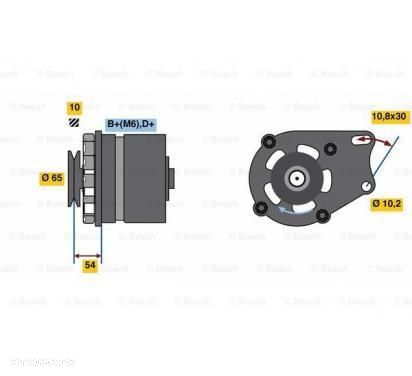 Alternator (14V, 45A) FIAT FIORINO, PANDA, UNO; LANCIA A 112; SEAT FURA, IBIZA I, MARBELLA 0.8-1.4 - 3