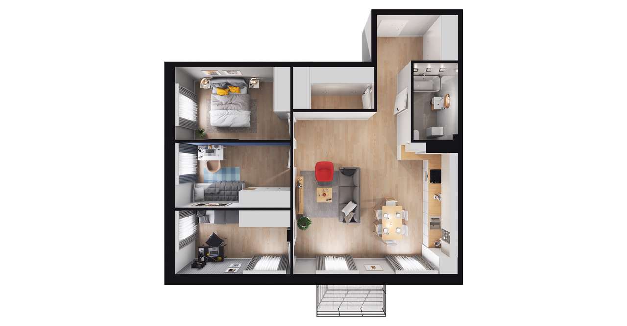 Osiedle Sosnowa | mieszkanie 4-pok. | F23 - Pełny obrazek: 3/9